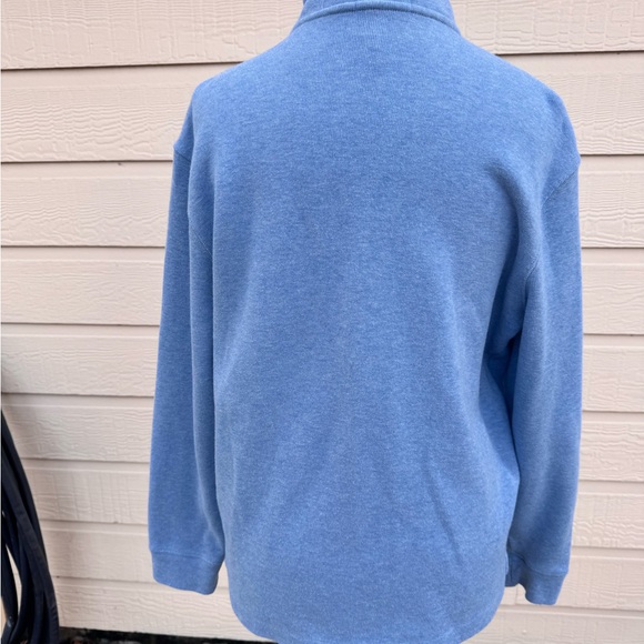 Polo by Ralph Lauren Men's Blue Quarter-Zip Sweater - Picture 6 of 11